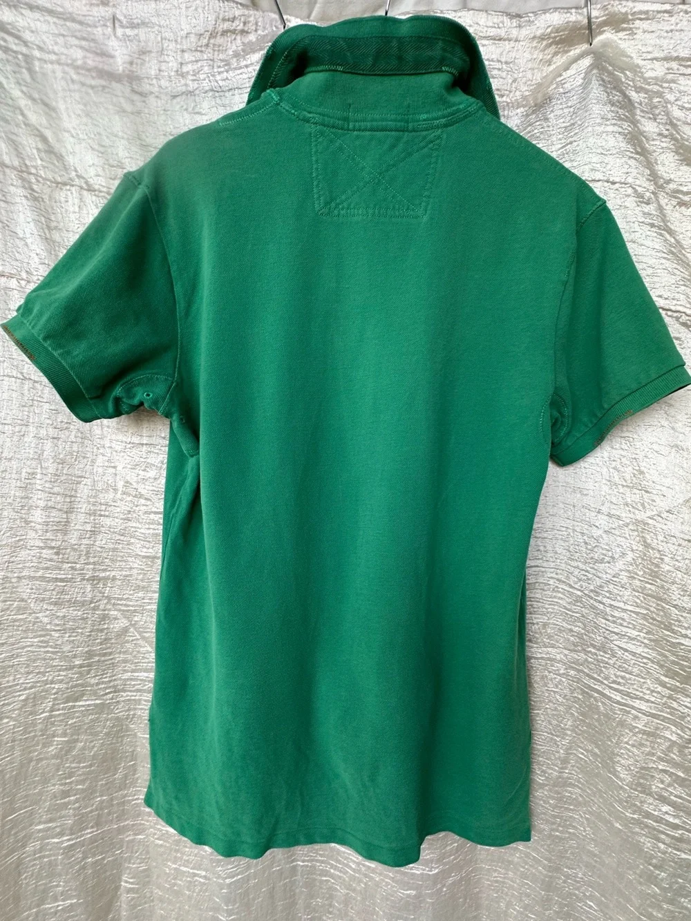 Polo Ralph Lauren Green Polo Big Navy Pony Classic Preppy Shirt Premium Detail M